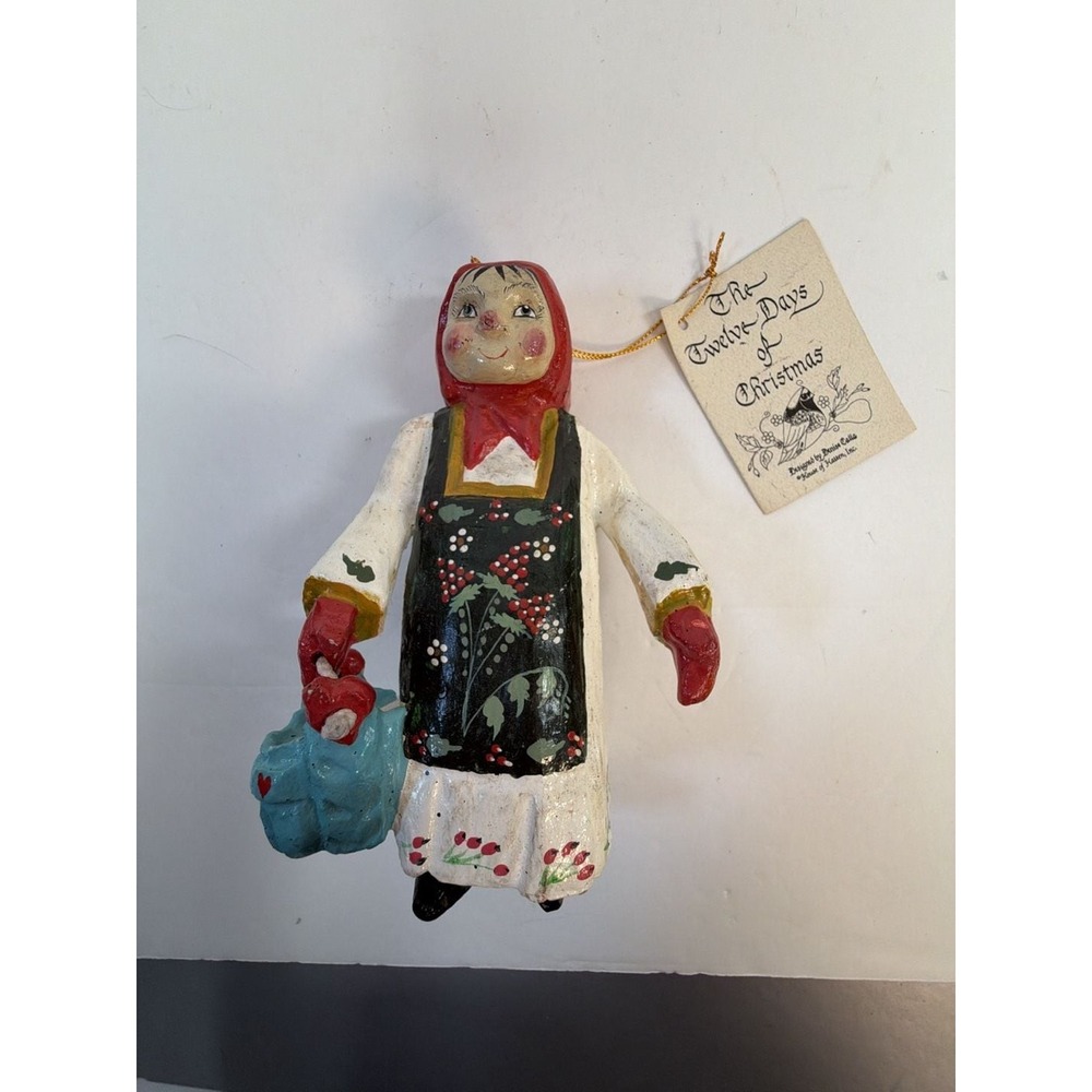 Denise Calla House of Hatten Eight Maids a Milking' Ornament